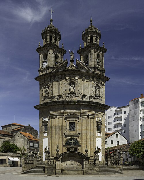 Fotografía del santuario de A Peregrina